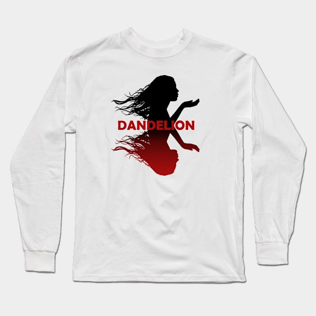 Dandelion Reflection Long Sleeve T-Shirt by JackKinsley